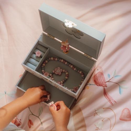 Little Dutch set gioielli legno bimba 5 pezzi fiori