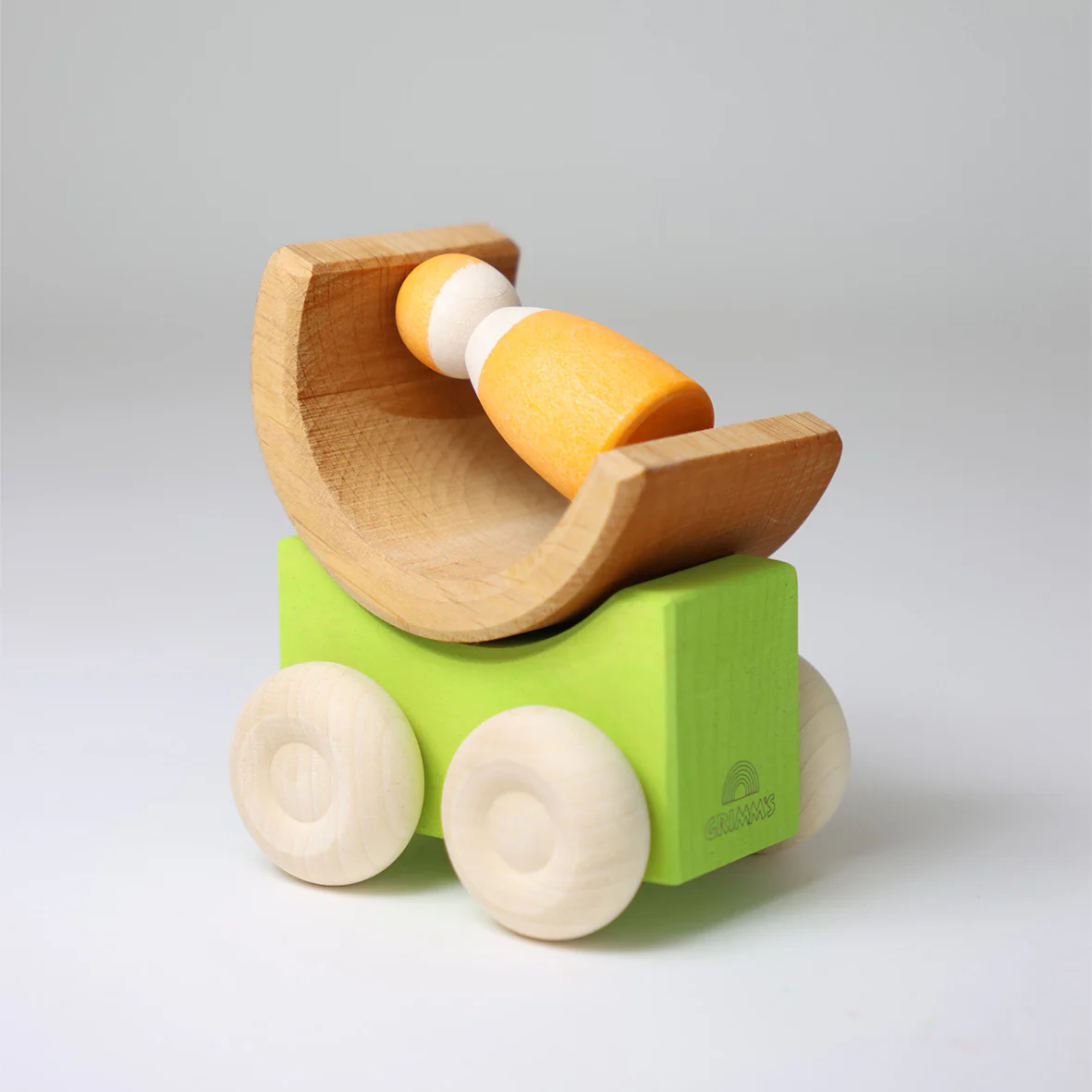 Grimm's macchinine impilabili in legno verde set 2 pezzi
