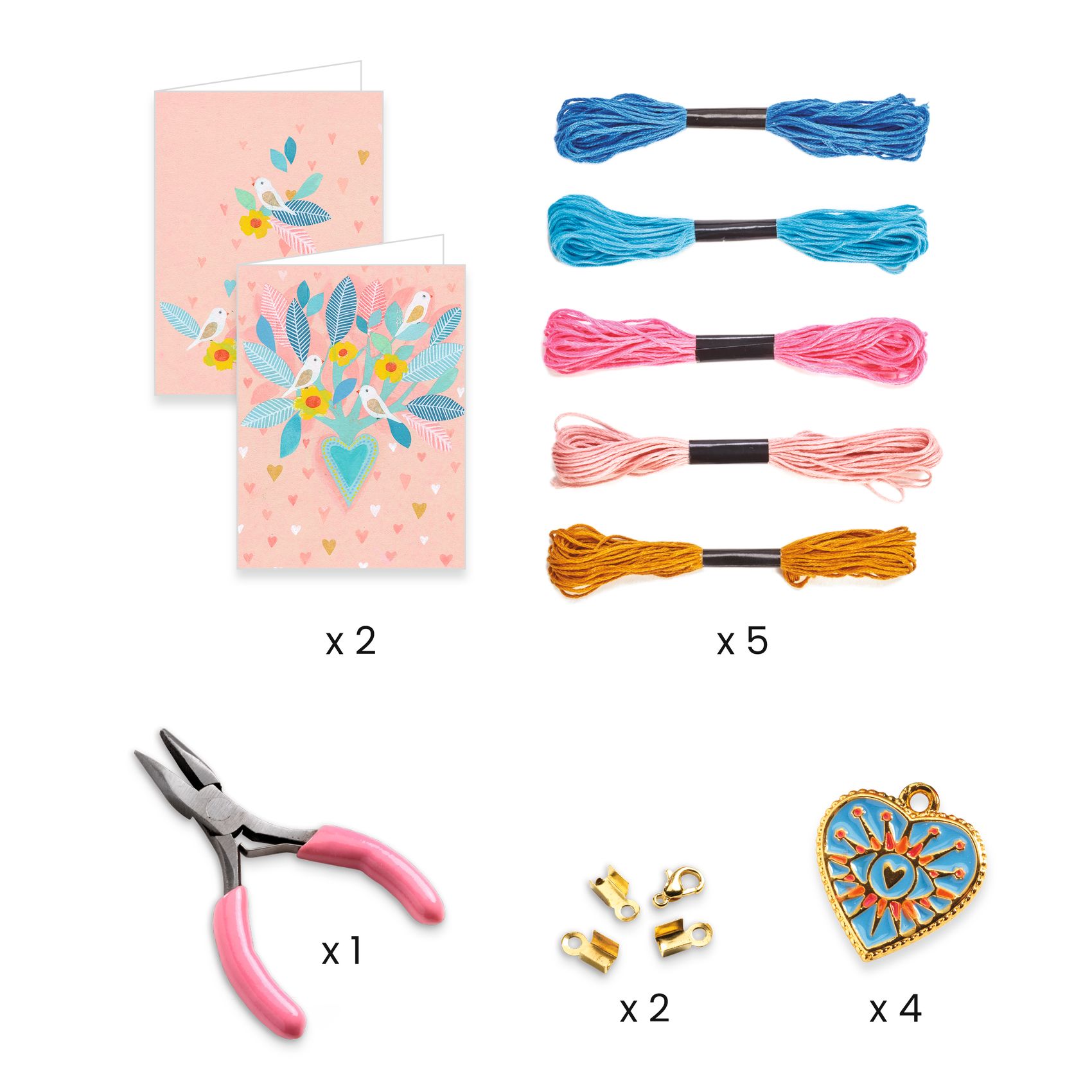 Djeco you&me FRIENDS mini kit braccialetti 2 pezzi