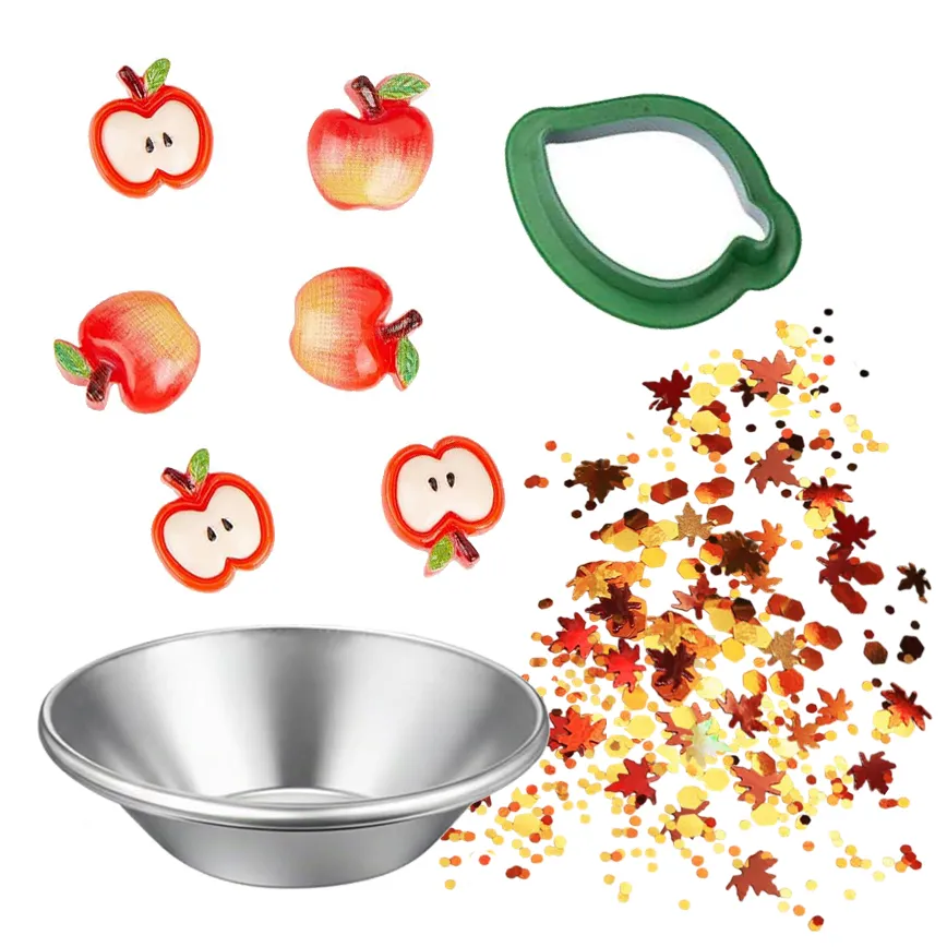 Apple Pie mini set deco figure mele festa