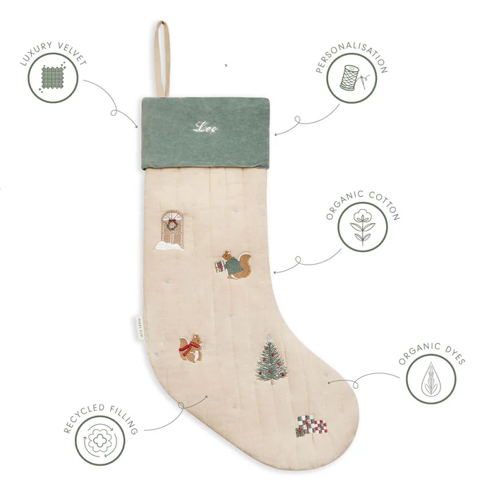 Avery Row Forest Squirrel calza natalizia cotone 53 cm