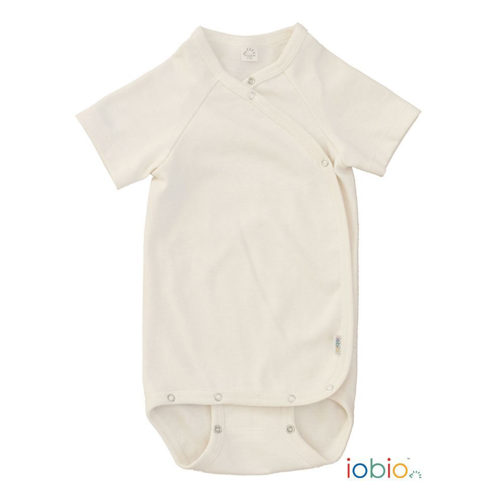 Popolini body kimono lana seta ecrù maniche corte