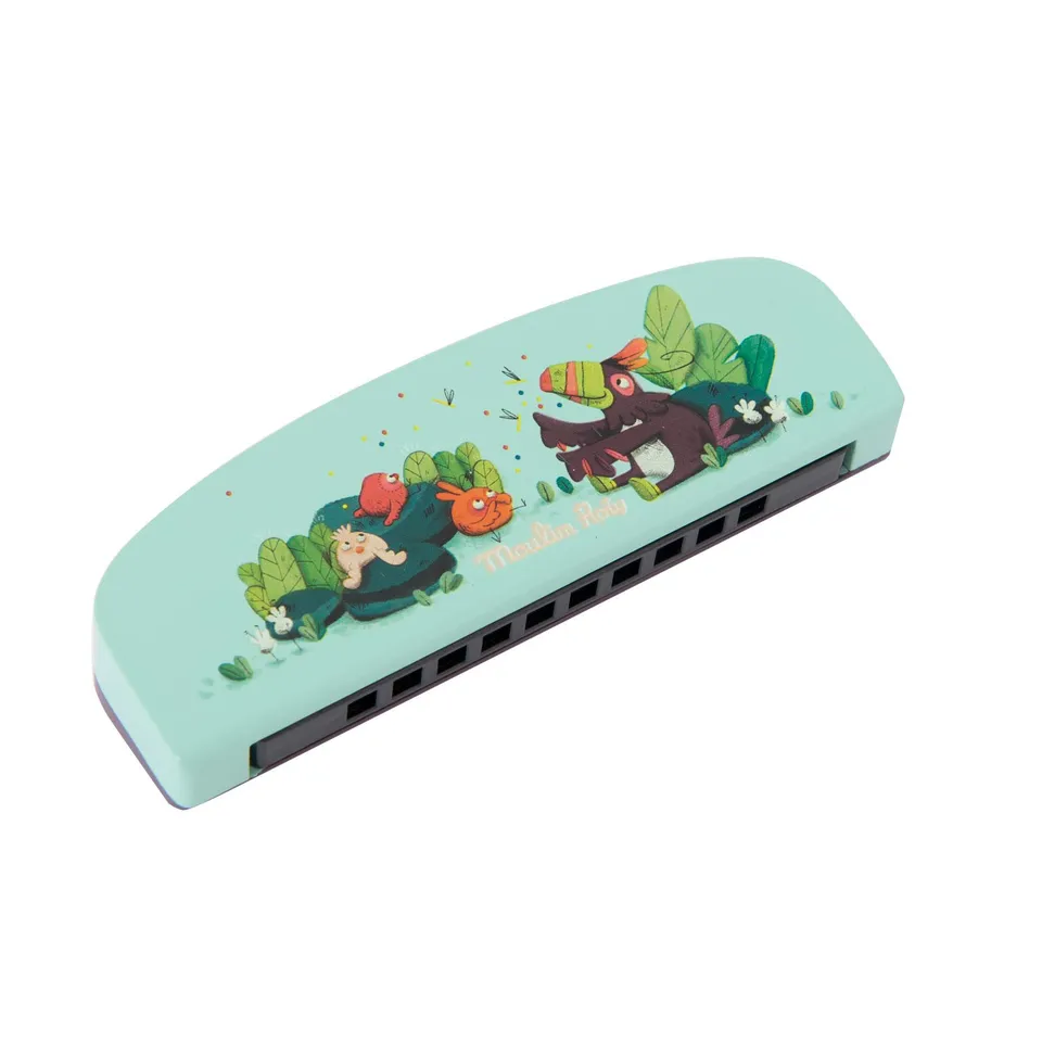 Moulin Roty Dans la Jungle armonica legno bambini