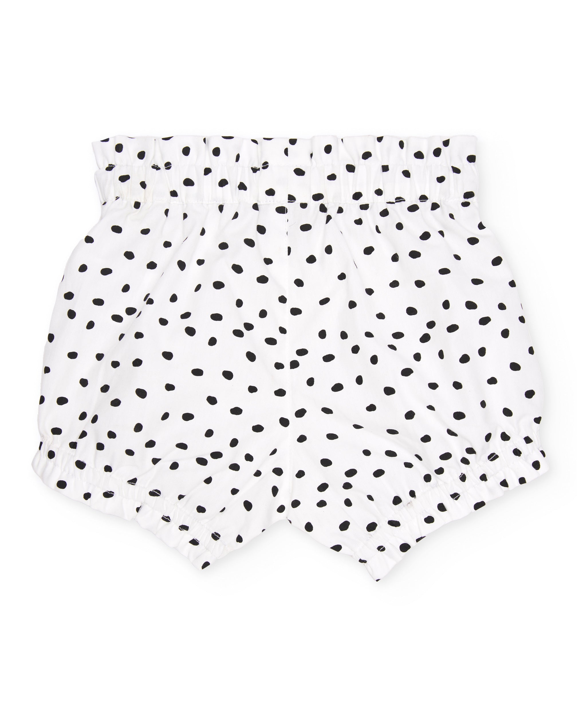 Tuc Tuc completo neonata pois maglietta shorts bianco