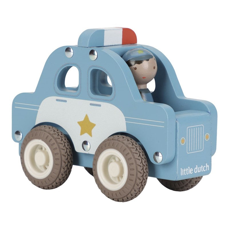 Little Dutch auto polizia in legno con agente