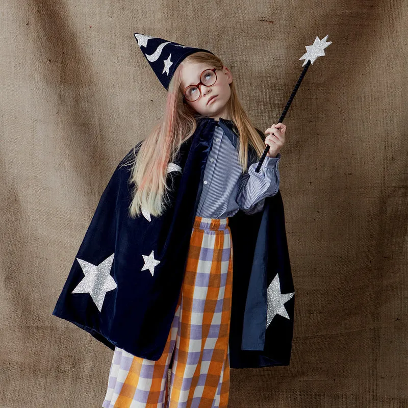 Meri Meri costume mago velluto blu 3-6 anni