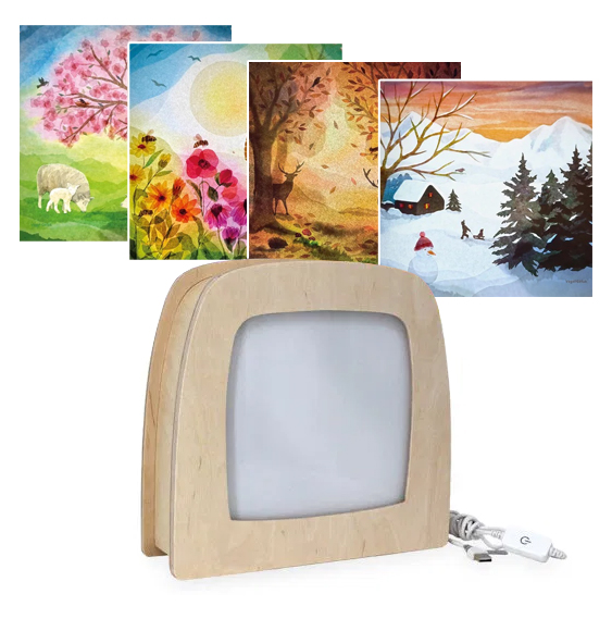 Toverlux Vogel Geluk starter set lampada 4 trasparenze stagione