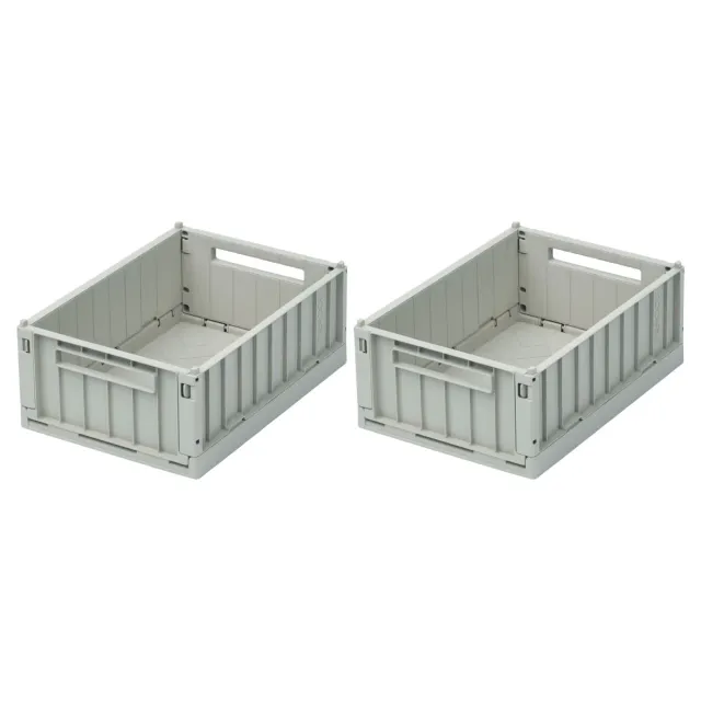 Liewood Weston Box S contenitore set 2 pezzi dove blue