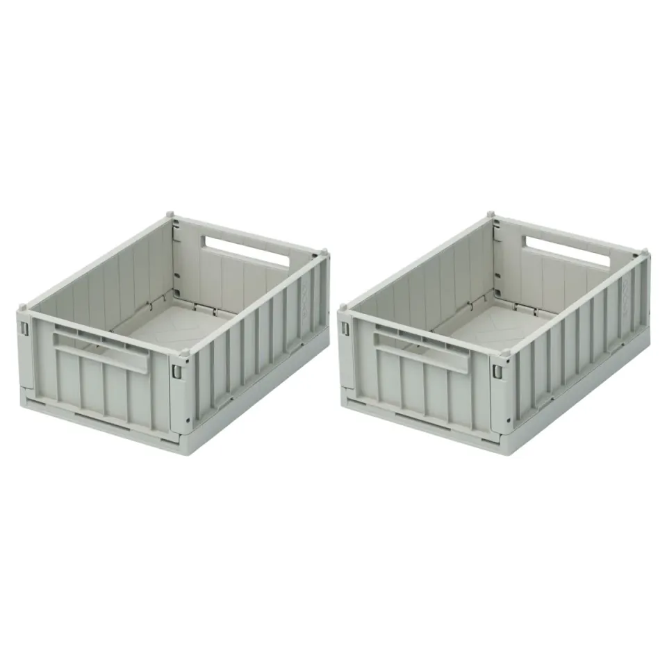 Liewood Weston Box S contenitore set 2 pezzi dove blue