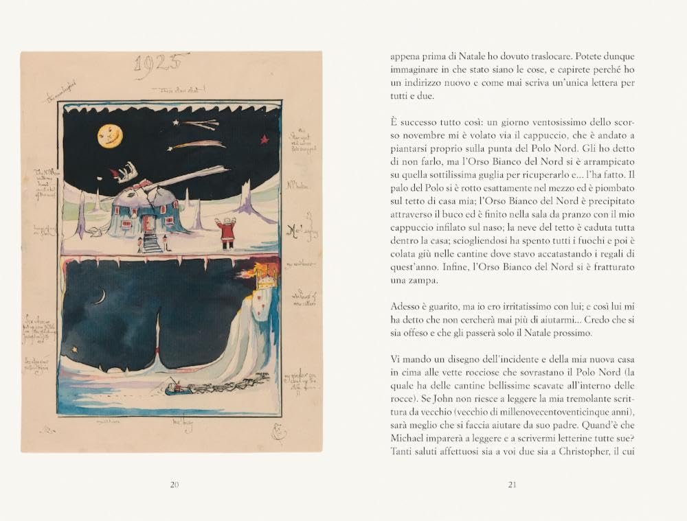Tolkien Lettere da Babbo Natale libro bambini Bompiani 192 pagine