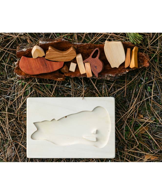 Cocoletes Wood Art Volpe puzzle legno 11 pezzi