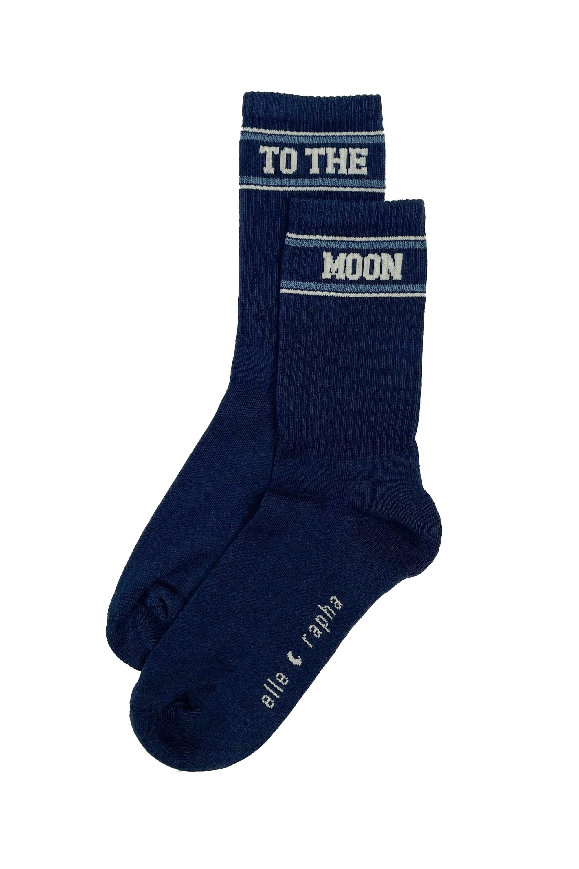 Ella and Rapha To The Moon calzini bimbo blu cotone