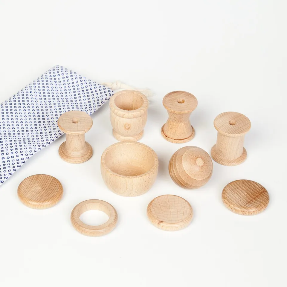 Grapat Cesto dei Tesori Gioco Legno 10 Pezzi Grezzo