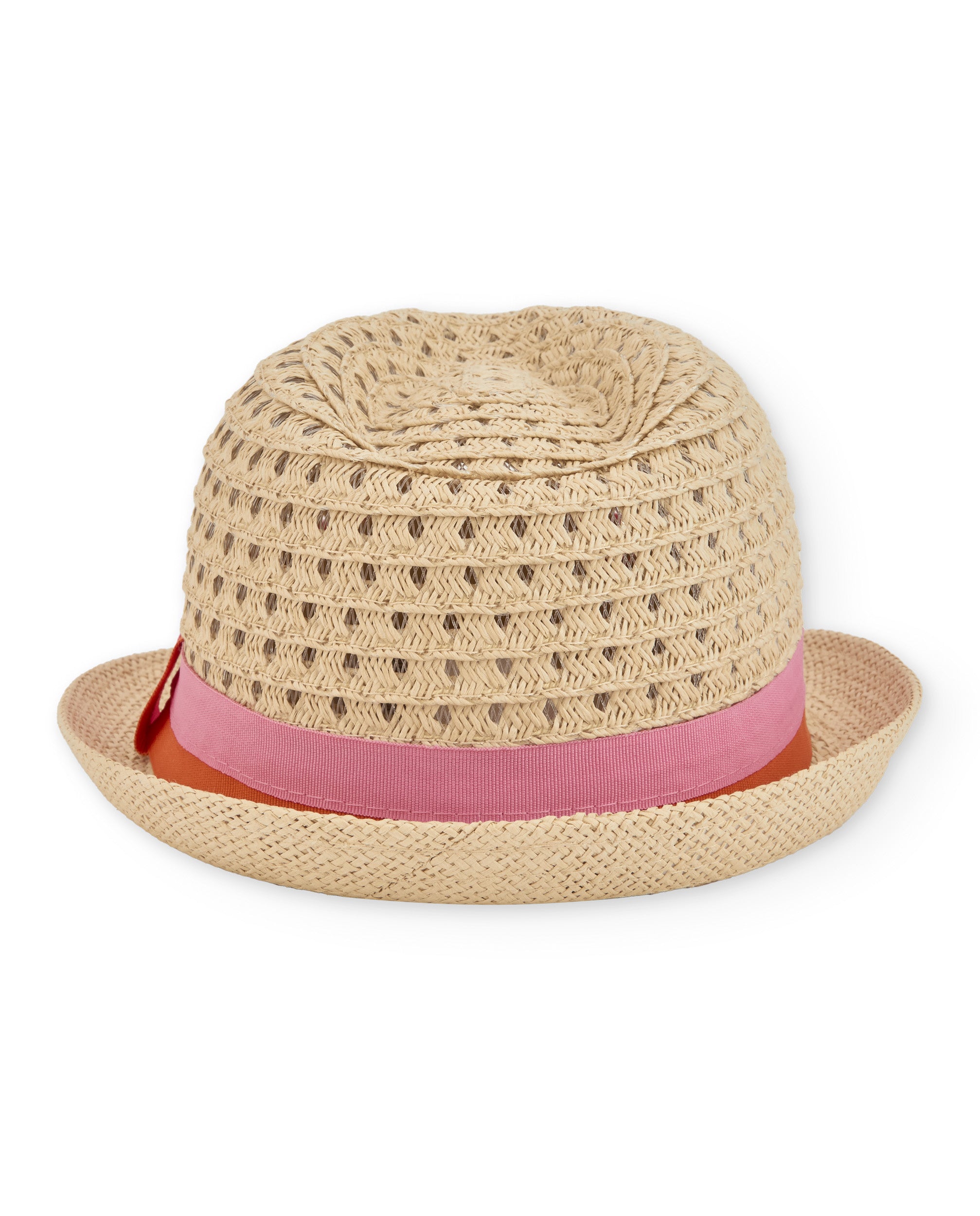 Tuc Tuc cappello bambina intrecciato beige nastro