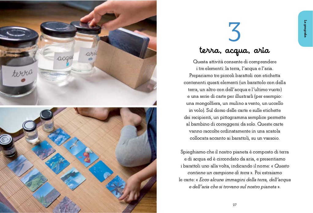 L'ippocampo 100 attività Montessori libro scoprire il mondo 3 anni