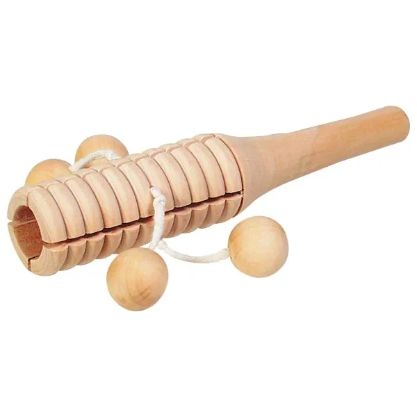 Goki 4 palline sonaglio legno strumento bambini