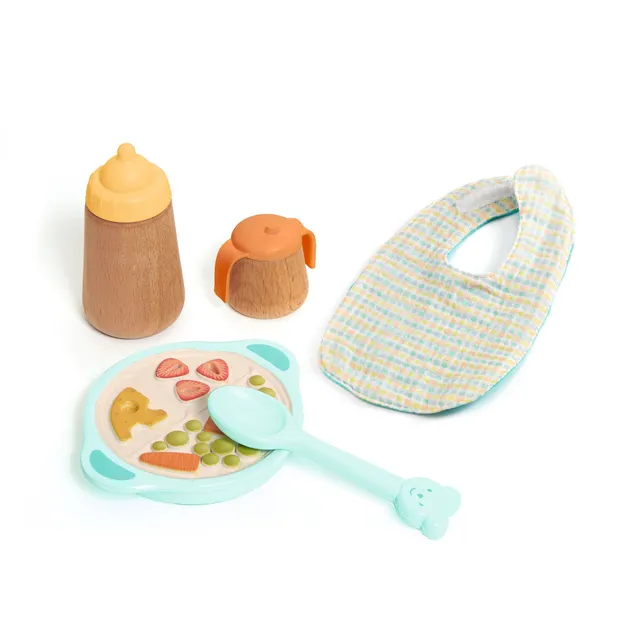 Djeco Pomea Lunch Break set pappa bambole legno