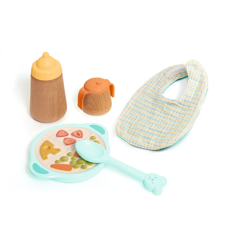 Djeco Pomea Lunch Break set pappa bambole legno