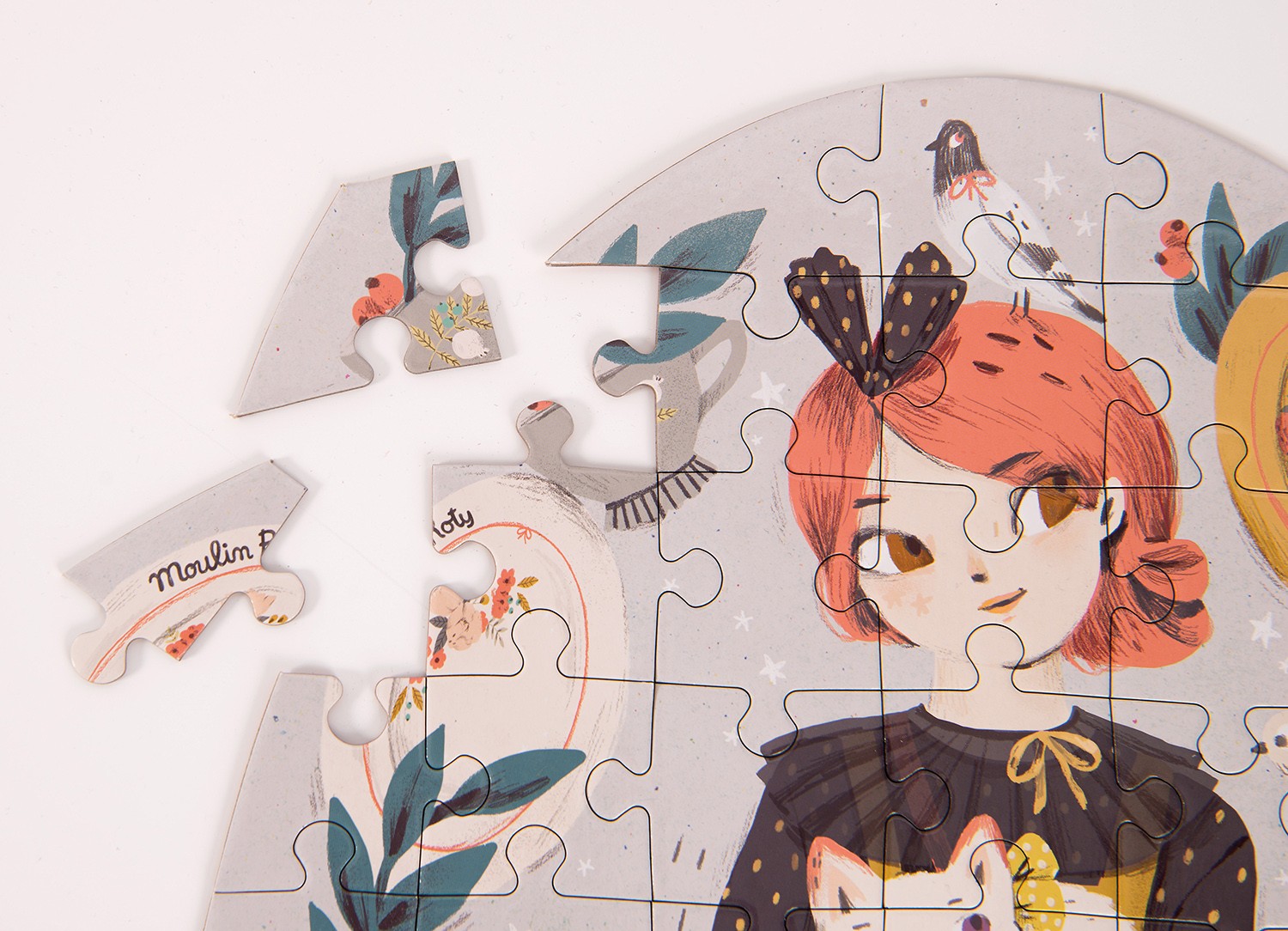 Moulin Roty Les Parisiennes Costance puzzle 65 pezzi ovale