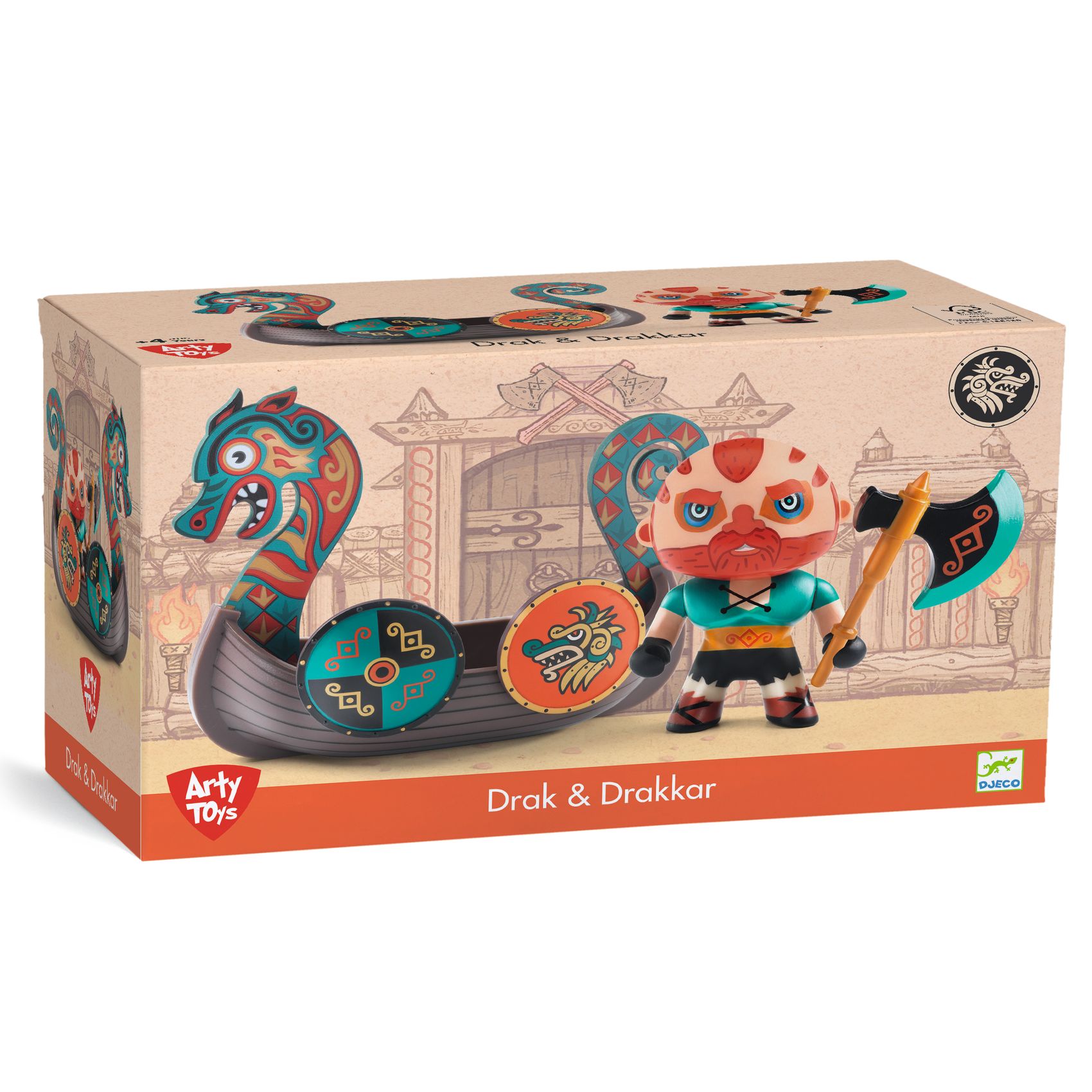 Djeco Arty Toys Drak & Drakkar Figura Vinile 4 Anni