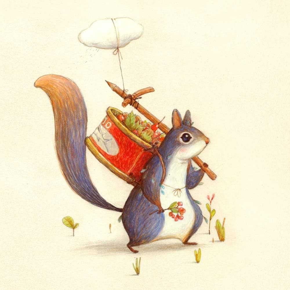 Lavieri Senzasemi libro 25 pagine da 3 anni scoiattolo