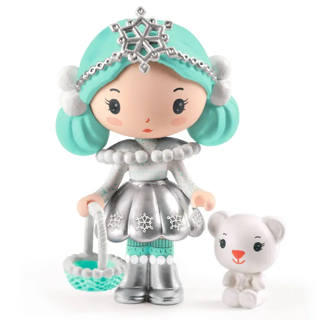 Djeco Tinyly Neige & Nours figura in vinile 7,5 cm