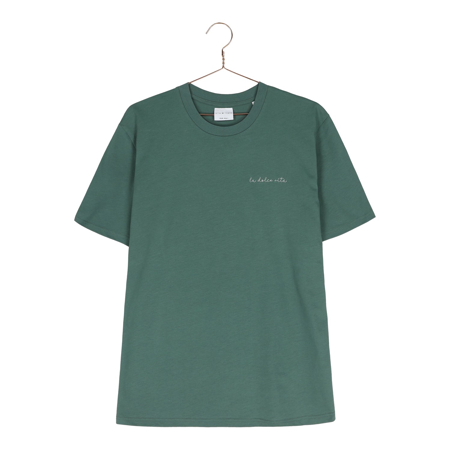 Ella and Rapha Dolce Vita t-shirt verde uomo cotone bio