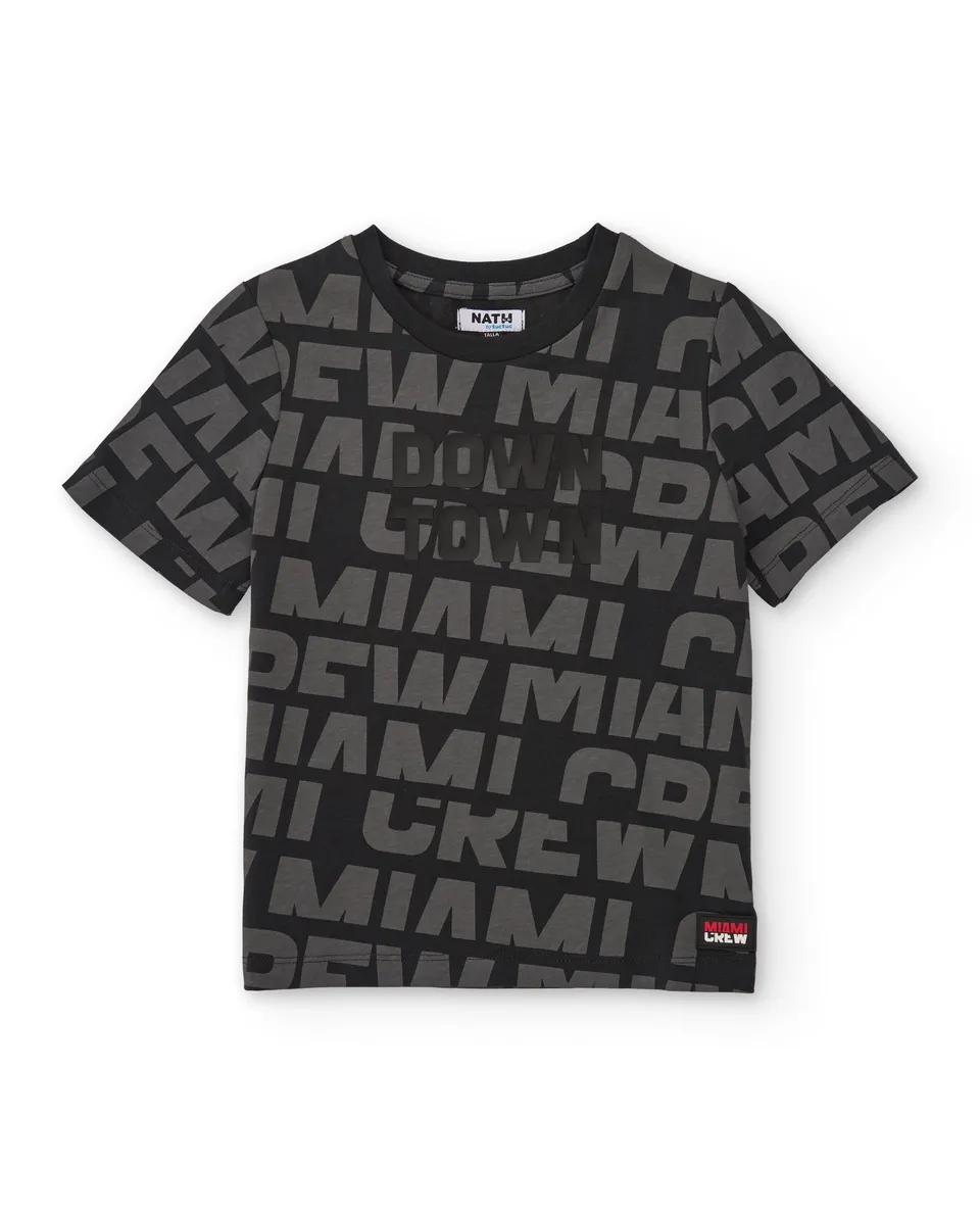 Tuc Tuc maglietta bambino downtown 3D nera cotone