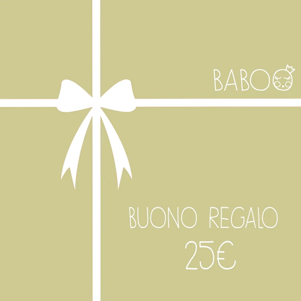 Baboo buono regalo 25€ digitale senza scadenza