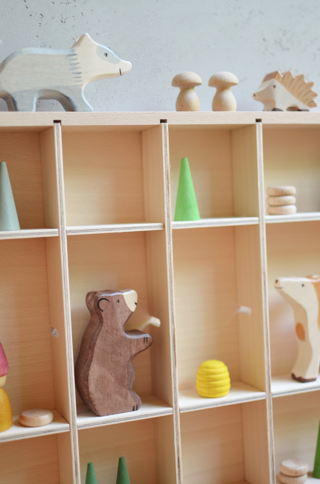 Holztiger Animali del Bosco mini set legno con sacchetto