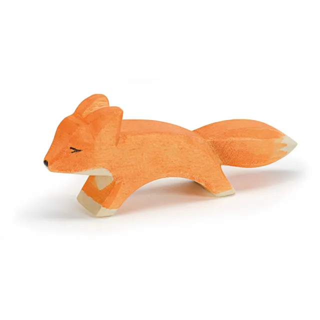 Ostheimer Volpe piccola che corre figura legno 3,5 cm