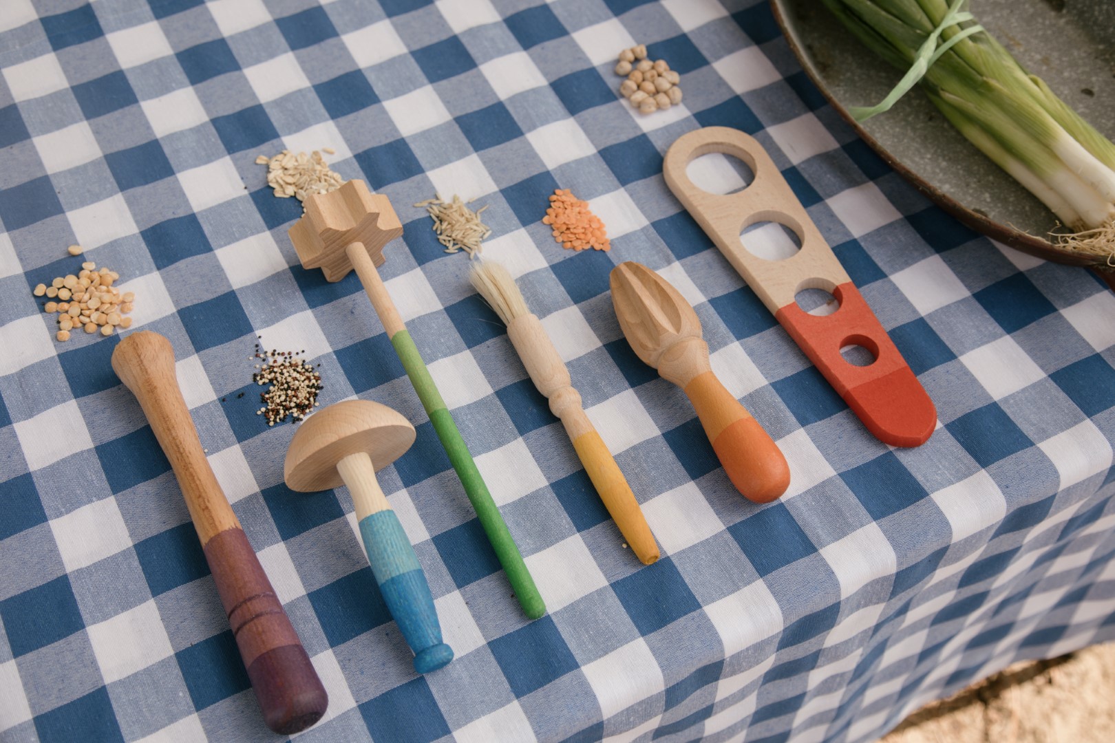 Grapat Tools set euristico legno 6 pezzi sensoriale