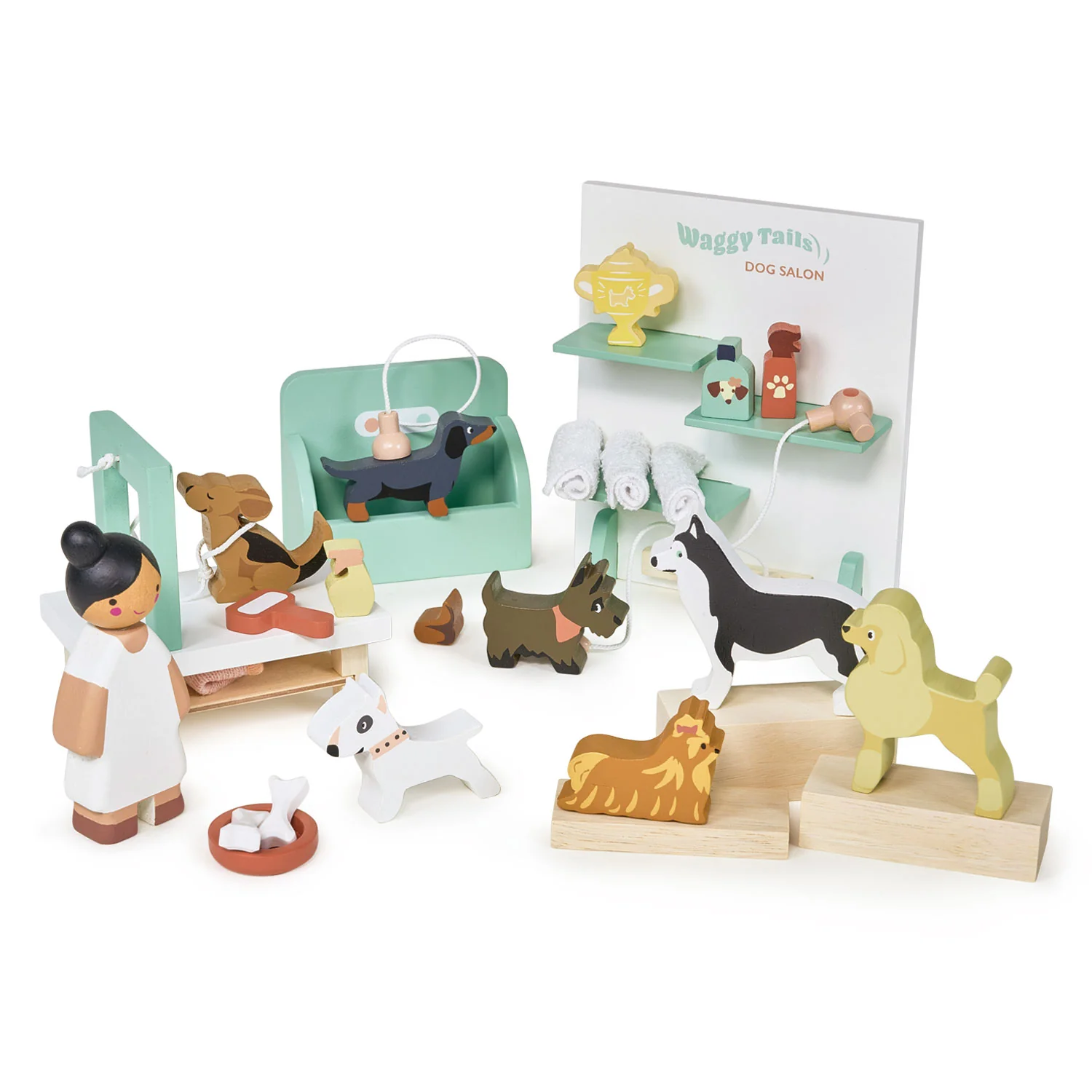 Tender Leaf Waggy Tails Dog Salon toeletta cani legno