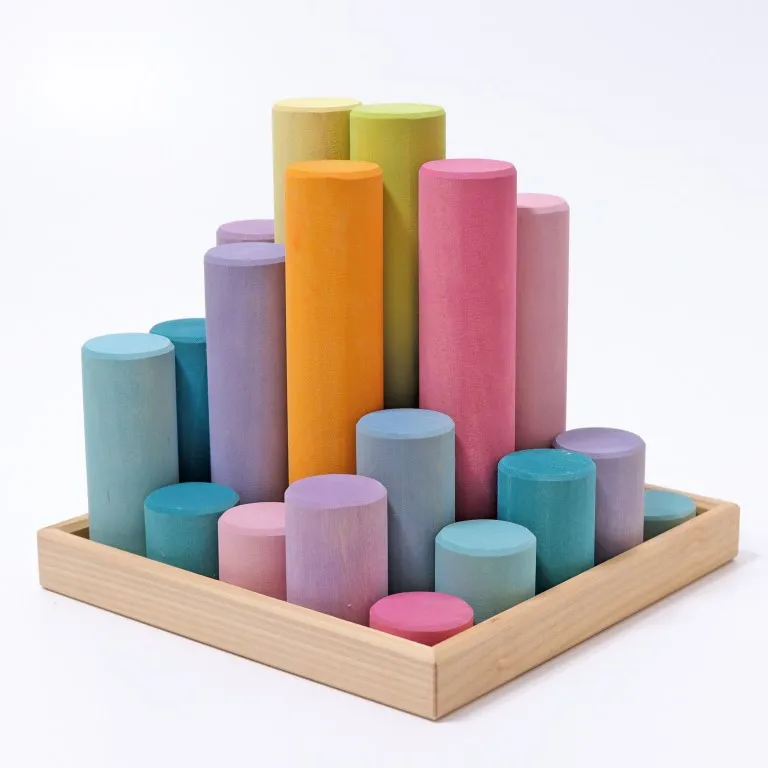 Grimm's Large Building Rollers Pastel costruzioni 25 pezzi