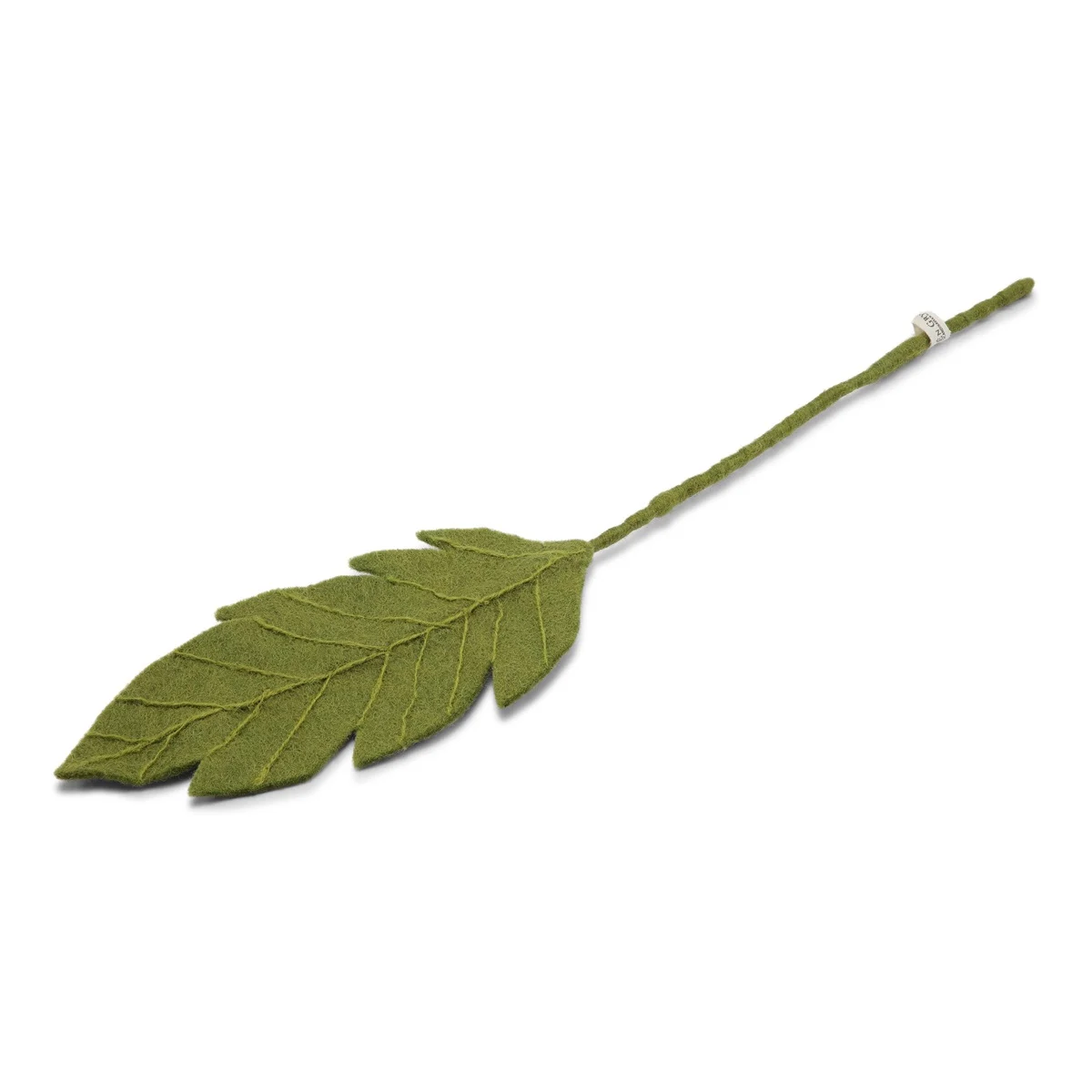 Gry & Sif Foglia verde grande ramo decorativo in lana 47 cm
