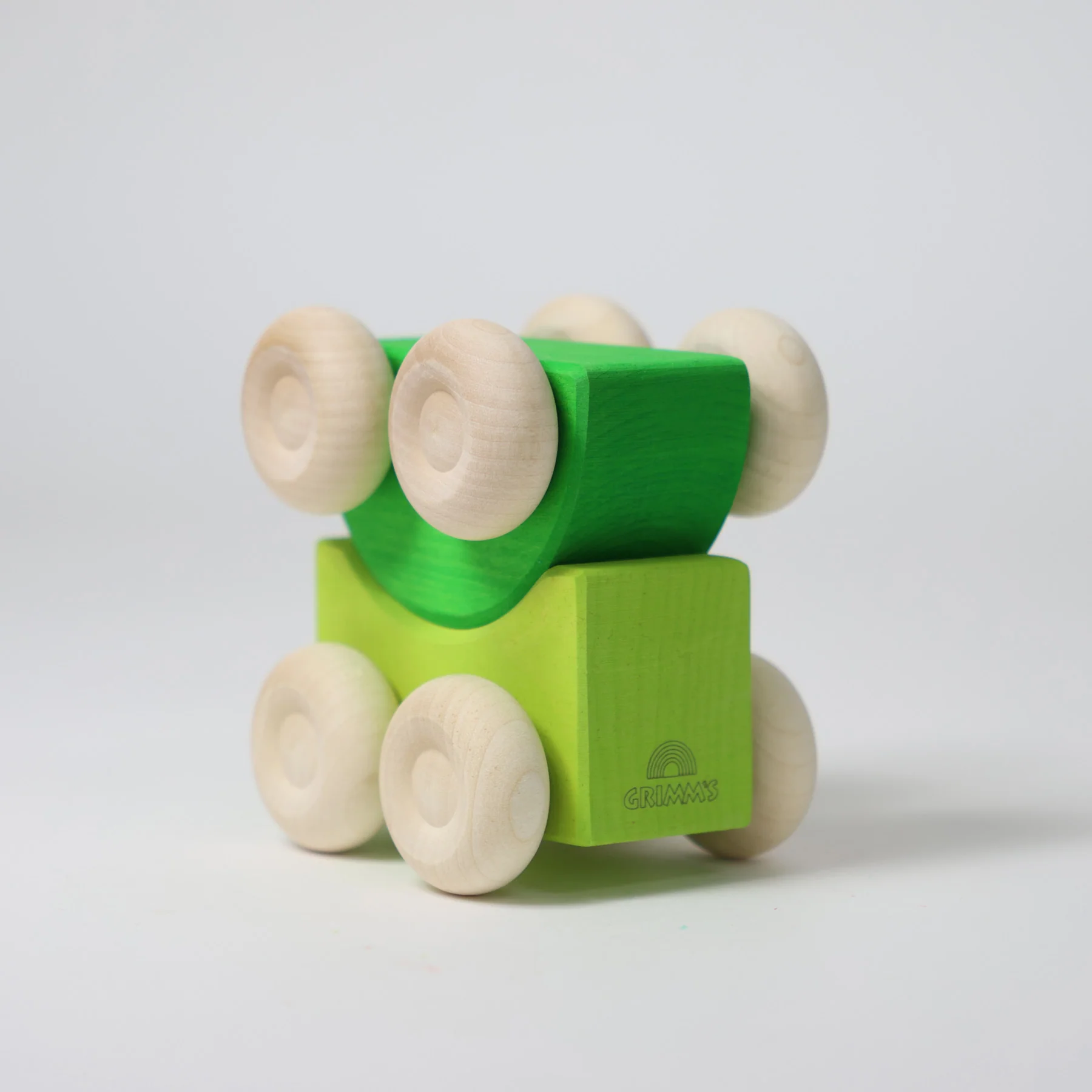 Grimm's macchinine impilabili in legno verde set 2 pezzi