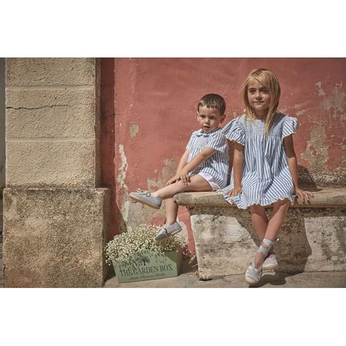 Babidu set camicia a righe e pantaloncino bianco 3 anni in cotone
