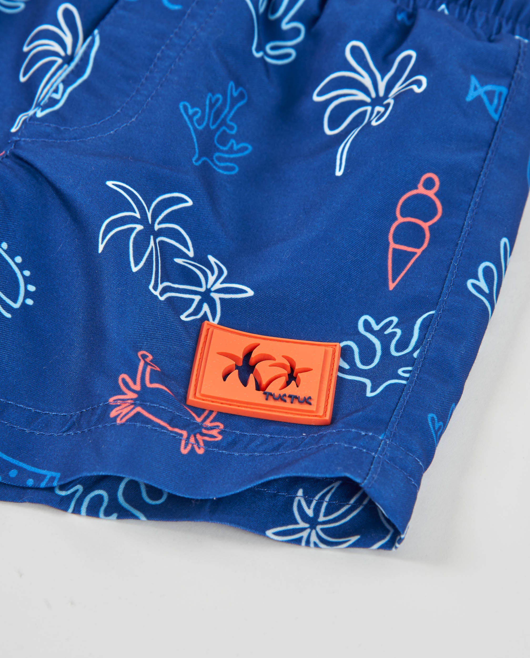 Tuc Tuc costume bambino boxer mare blu stampa marina
