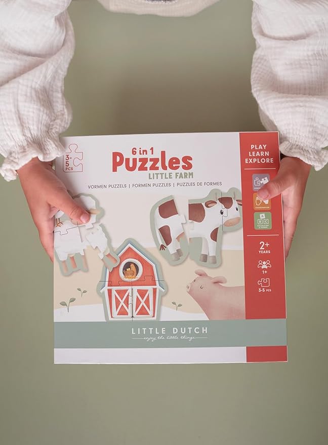Little Dutch Little Farm puzzle 6 in 1 fattoria