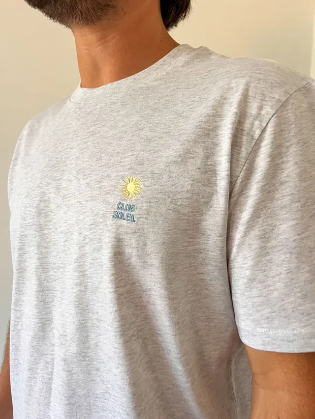 Ella and Rapha Club Soleil t-shirt uomo grigia cotone organico
