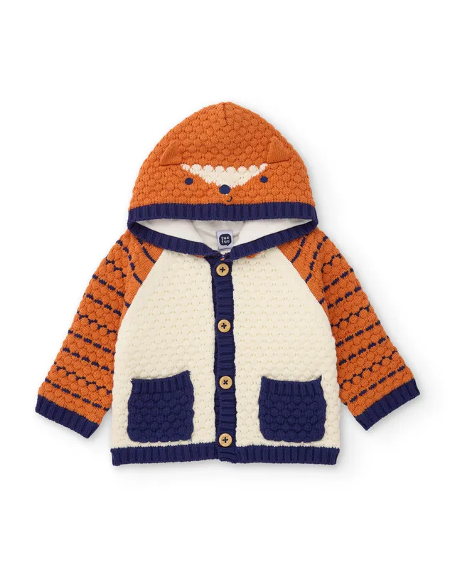 Tuc Tuc Magic Foxy giacca maglia neonato cappuccio cammello