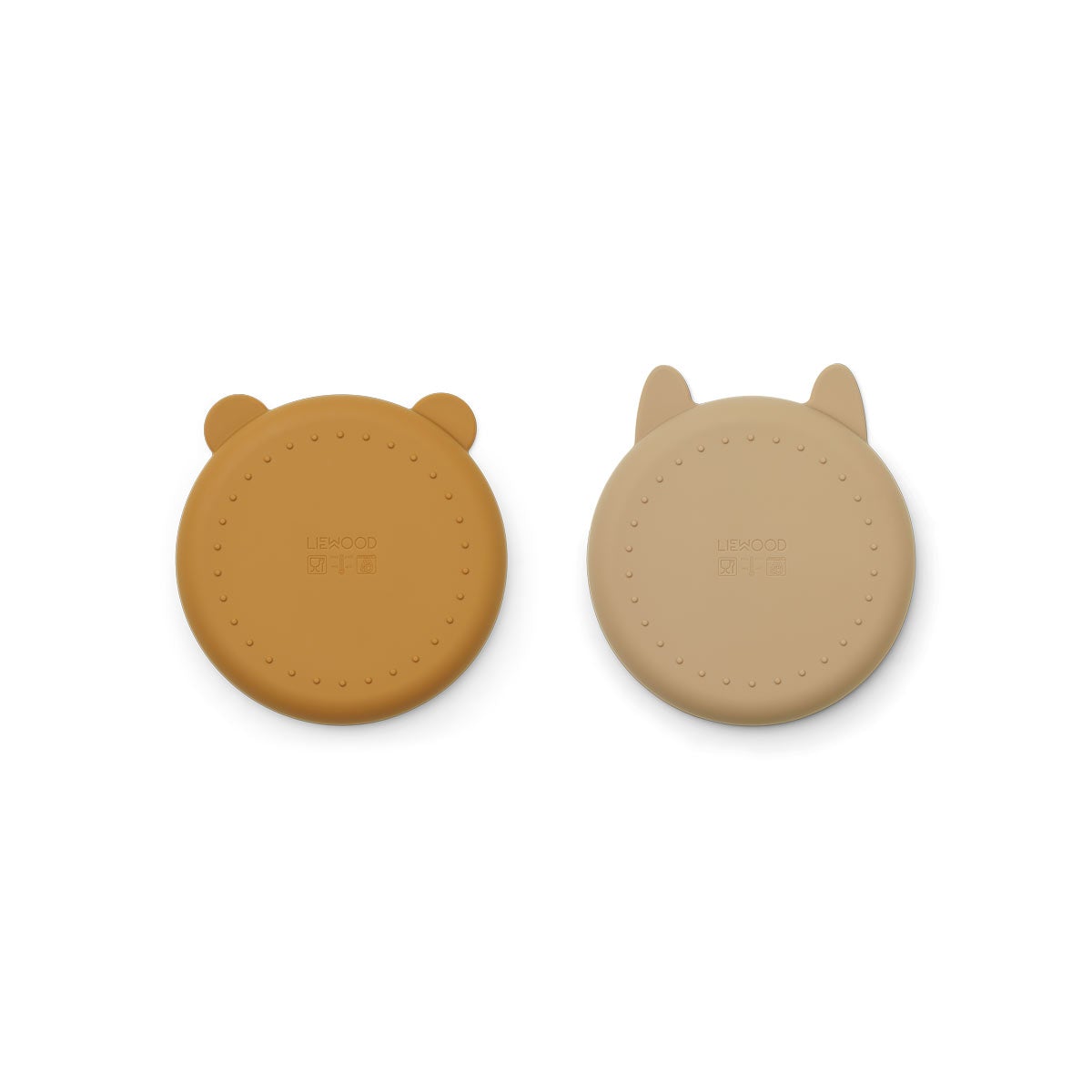 Liewood Olivia piatti silicone golden caramel set 2 pezzi