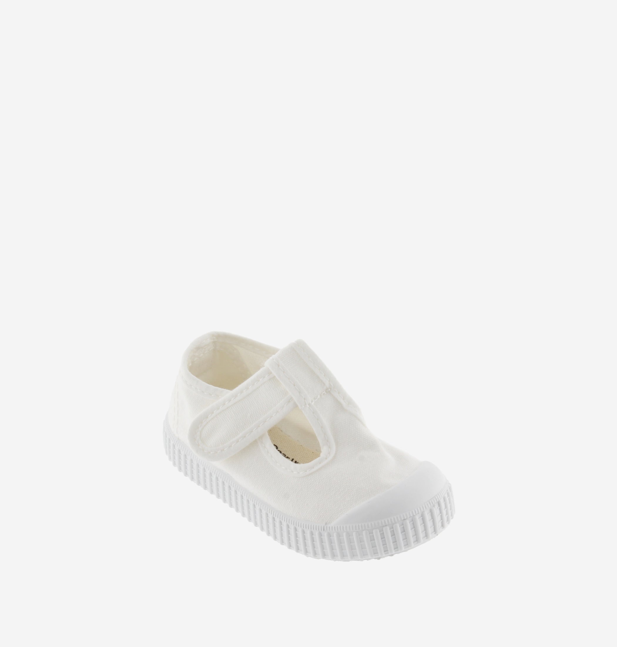 Victoria Dear World sandali tela bianca chiusura velcro bimba