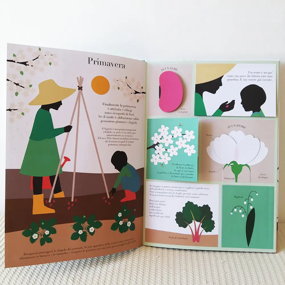 Timpetill Nell'orto libro finestrelle orto bambini