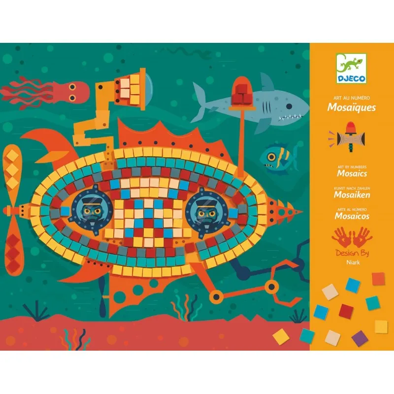 Djeco Ace at the Wheel Mosaico 4 Quadri 6 Anni