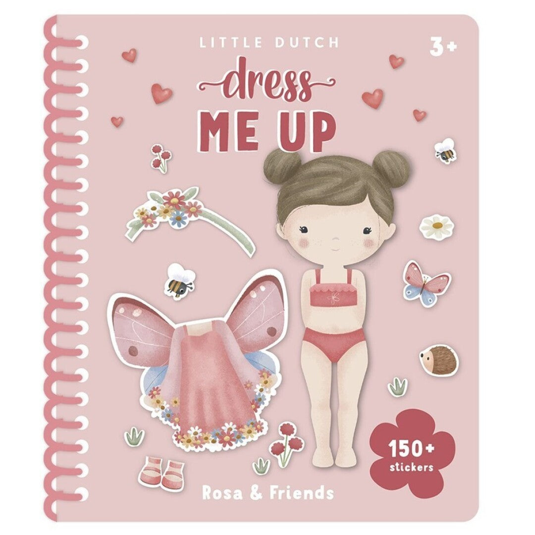 Little Dutch Rosa Friends libro vesti stickers