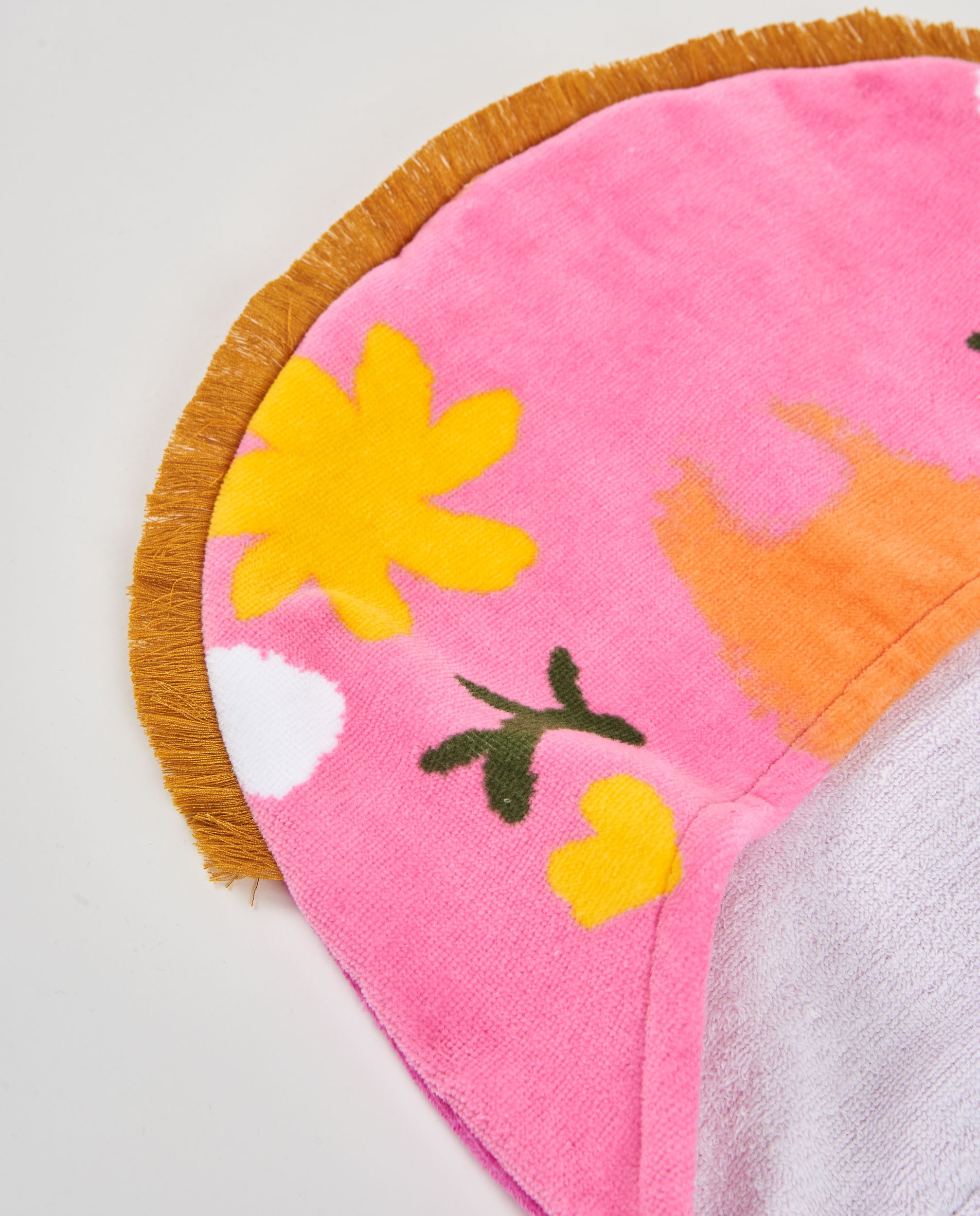 Tuc Tuc poncho mare bambina rosa con cappuccio