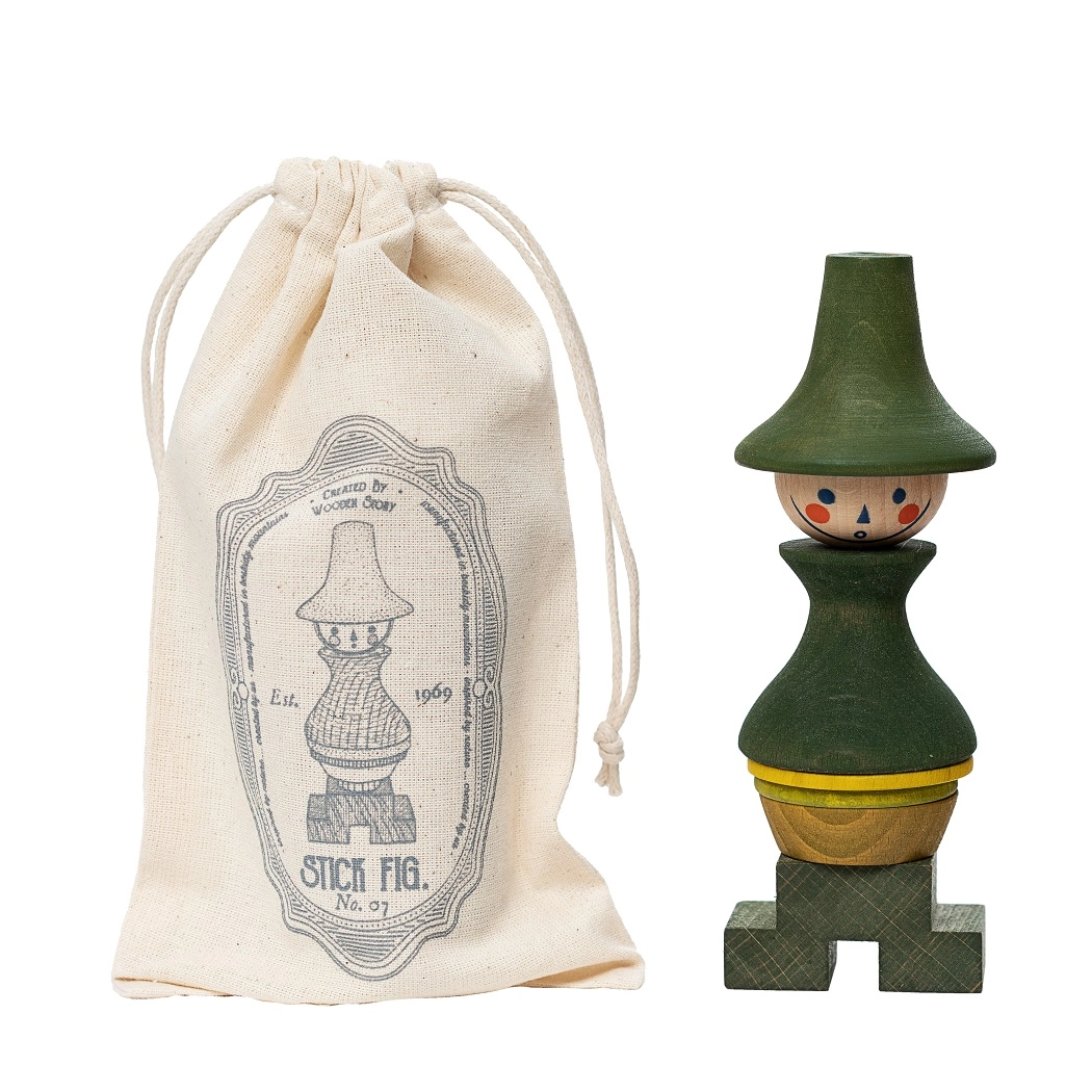 Wooden Story Personaggio Numero 7 impilabile in legno 14 cm