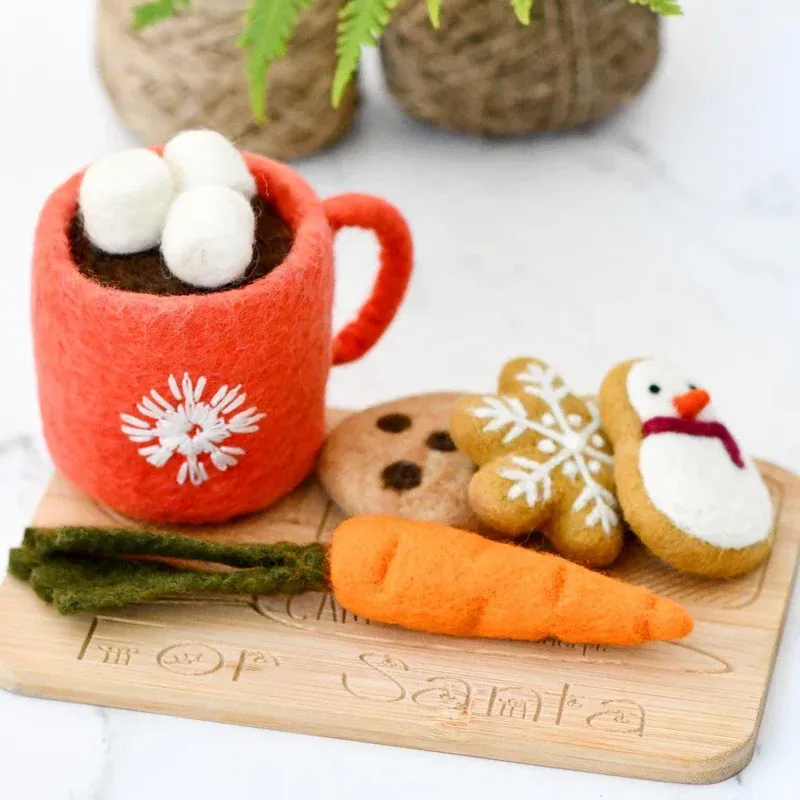 Tara Treasures Santa’s Snacks cibo in feltro 5 pezzi