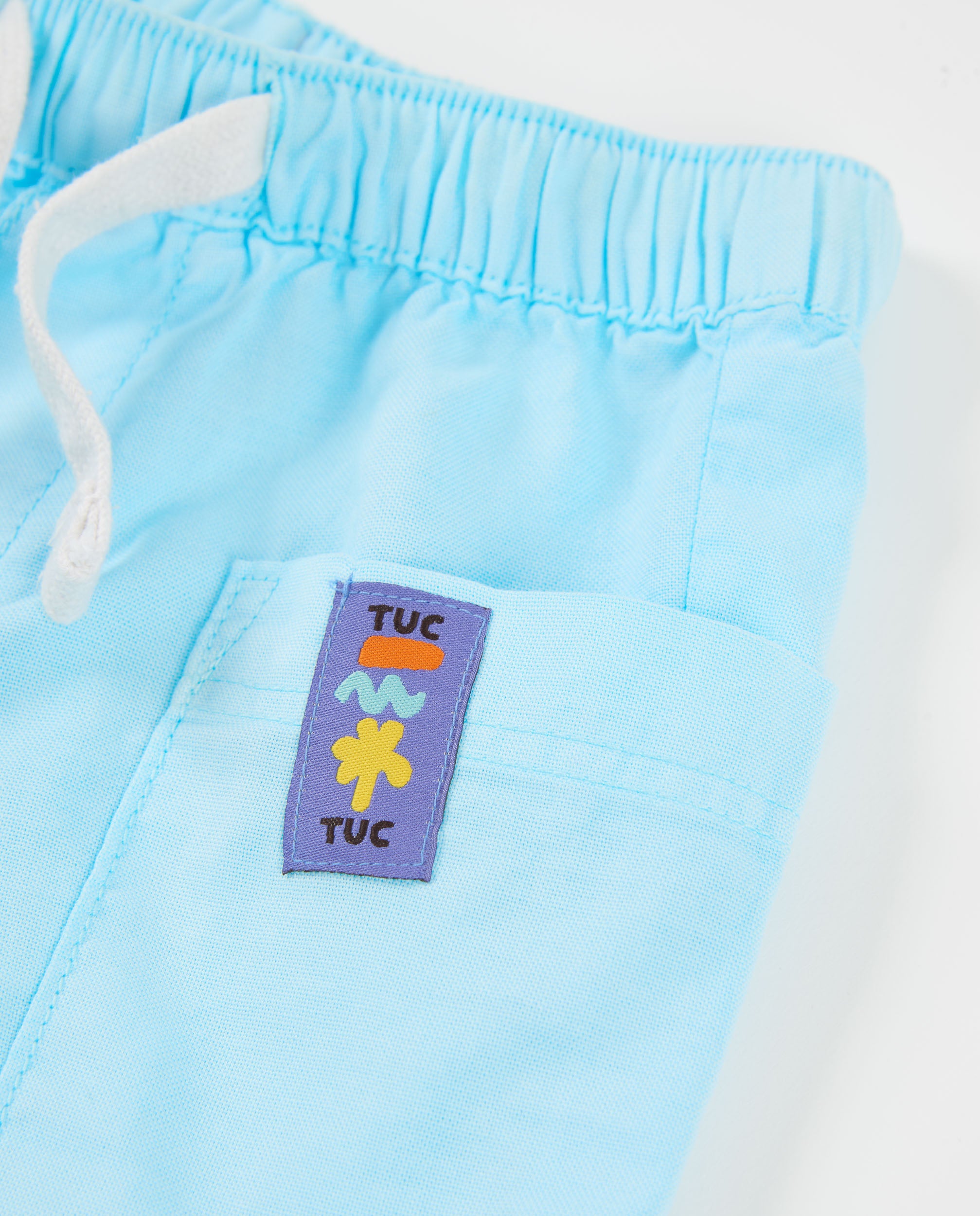 Tuc Tuc bermuda bambino azzurra tasche elastico